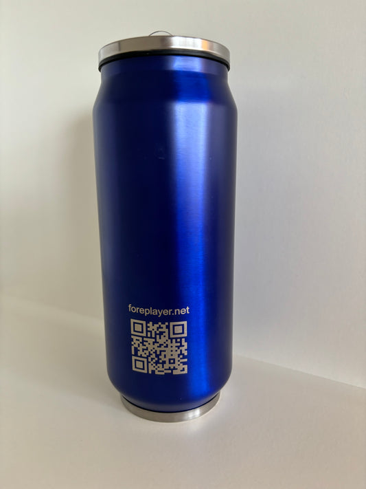 4P Limited Edition Golf Water Can – Stainless Steel, Pepsi Blue