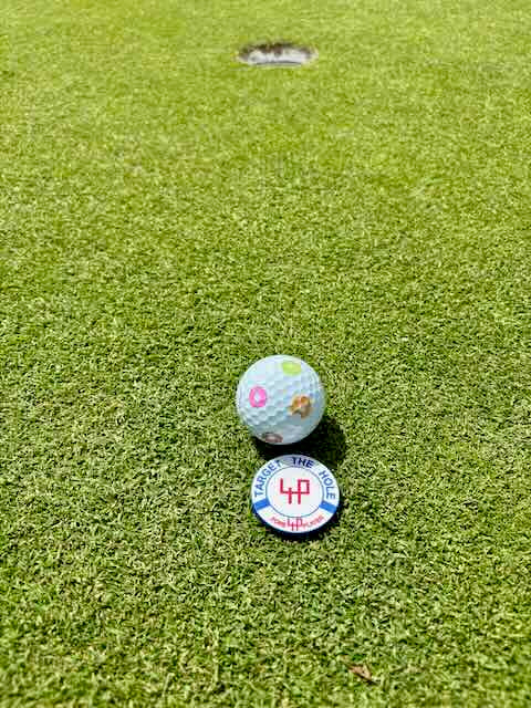 Target the Hole Golf Ball Marker – 4P Limited Edition Flip Coin