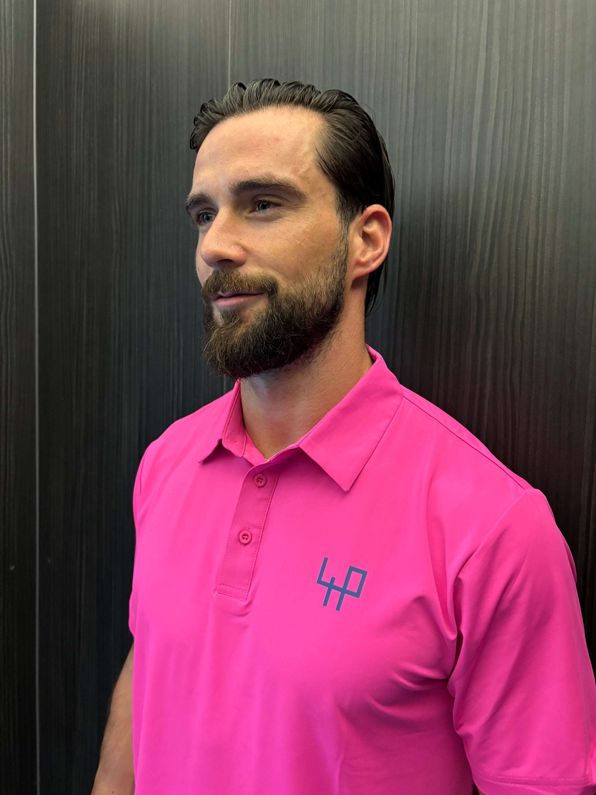Pink Golf Polo Shirt – Limited Edition ultra-light stretch performance wear by Fore Player
