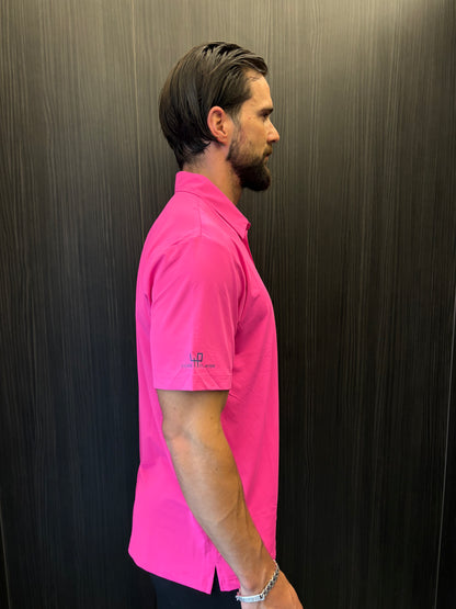 Pink Golf Polo Shirt – Limited Edition ultra-light stretch performance wear by Fore Player