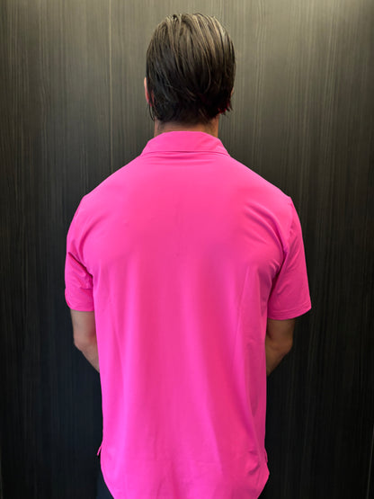 Pink Golf Polo Shirt – Limited Edition ultra-light stretch performance wear by Fore Player