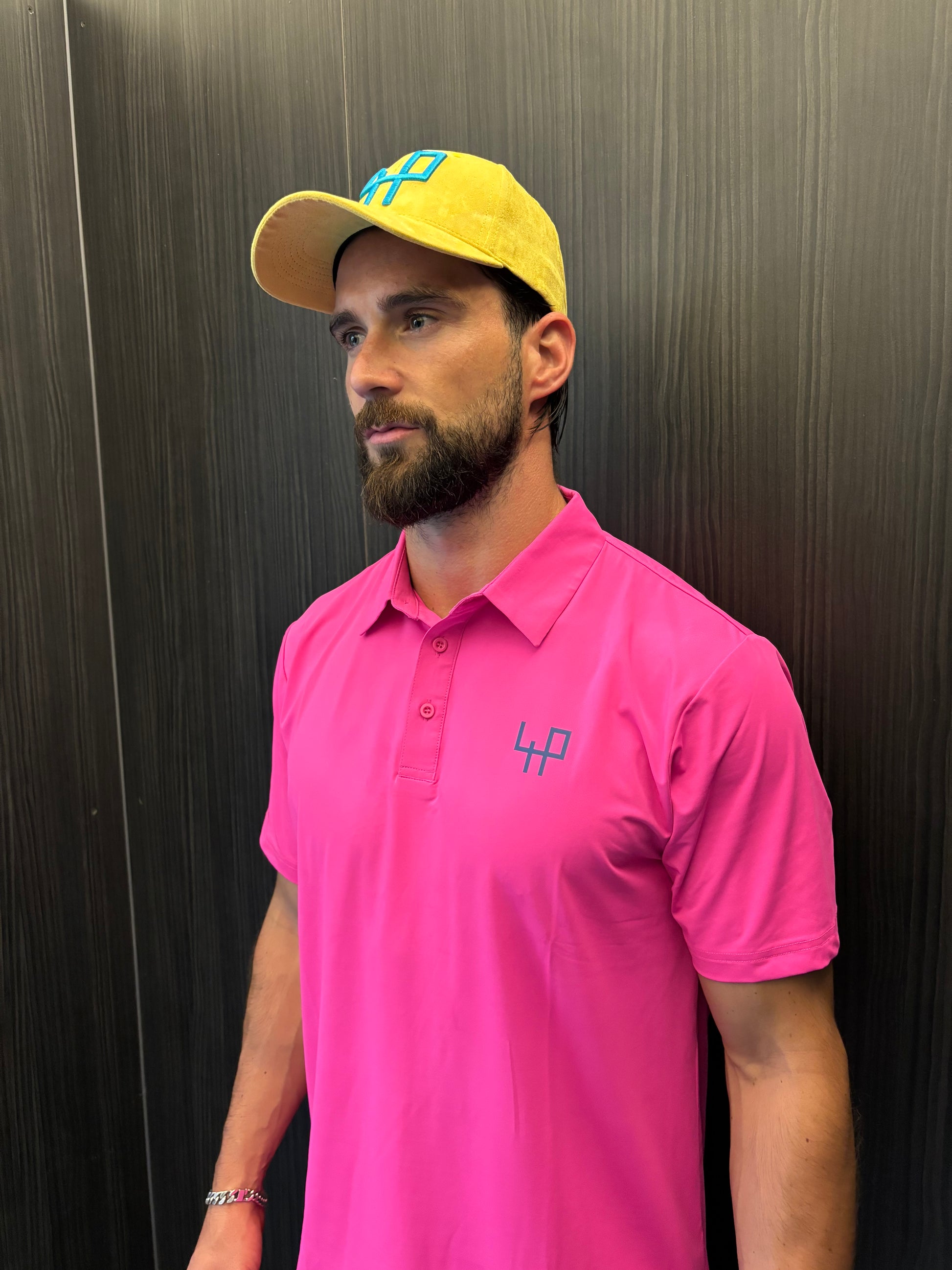 Pink Golf Polo Shirt – Limited Edition ultra-light stretch performance wear by Fore Player