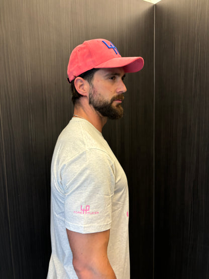 Drive Me!" Limited Edition Golf T-Shirt – 4P Collection | Grey with Pink Print