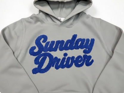 HOODIE exclusive limited edition SUNDAY DRIVER grey/blue