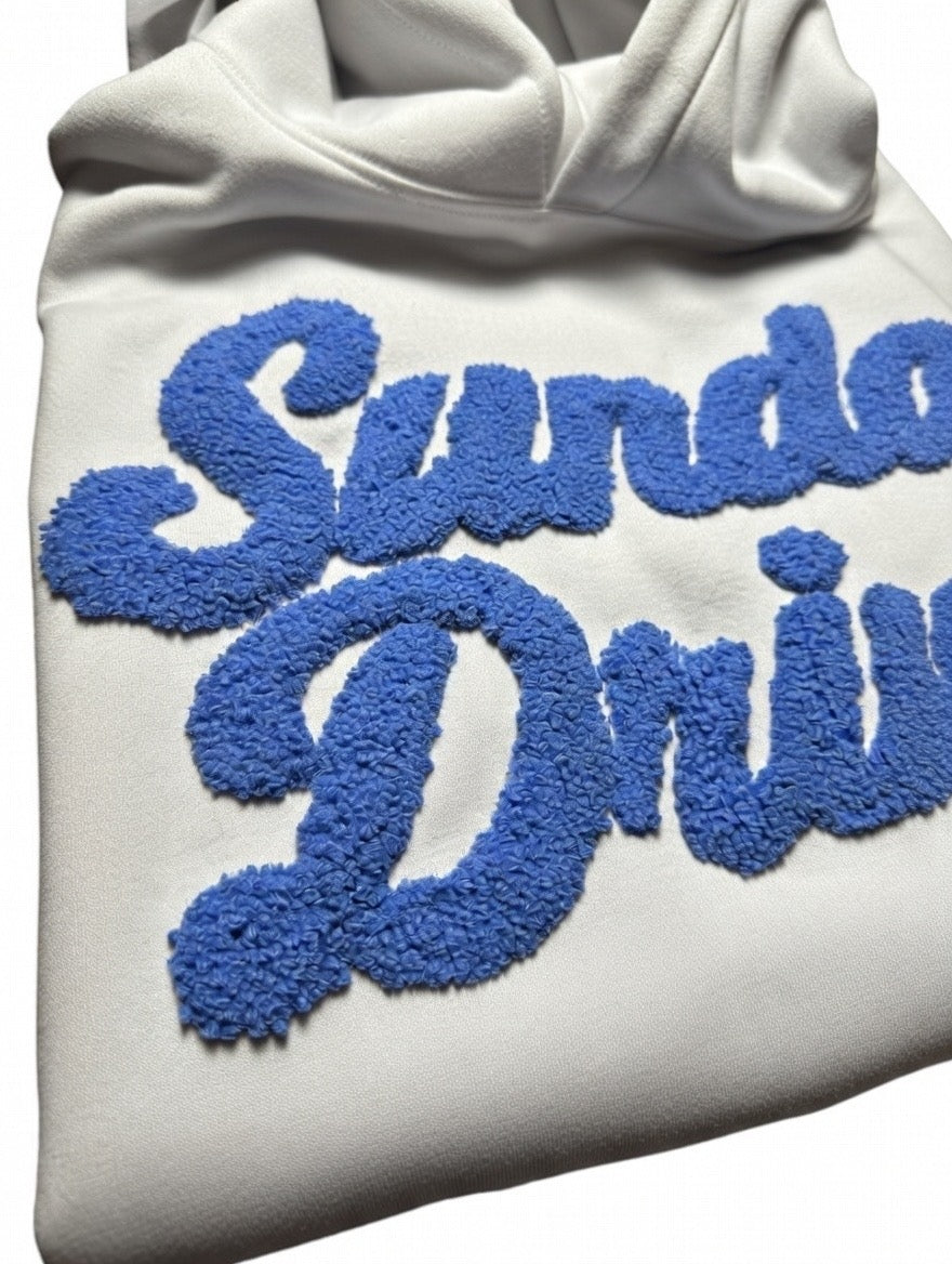HOODIE exclusive limited edition SUNDAY DRIVER grey/blue