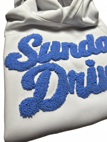 HOODIE exclusive limited edition SUNDAY DRIVER grey/blue