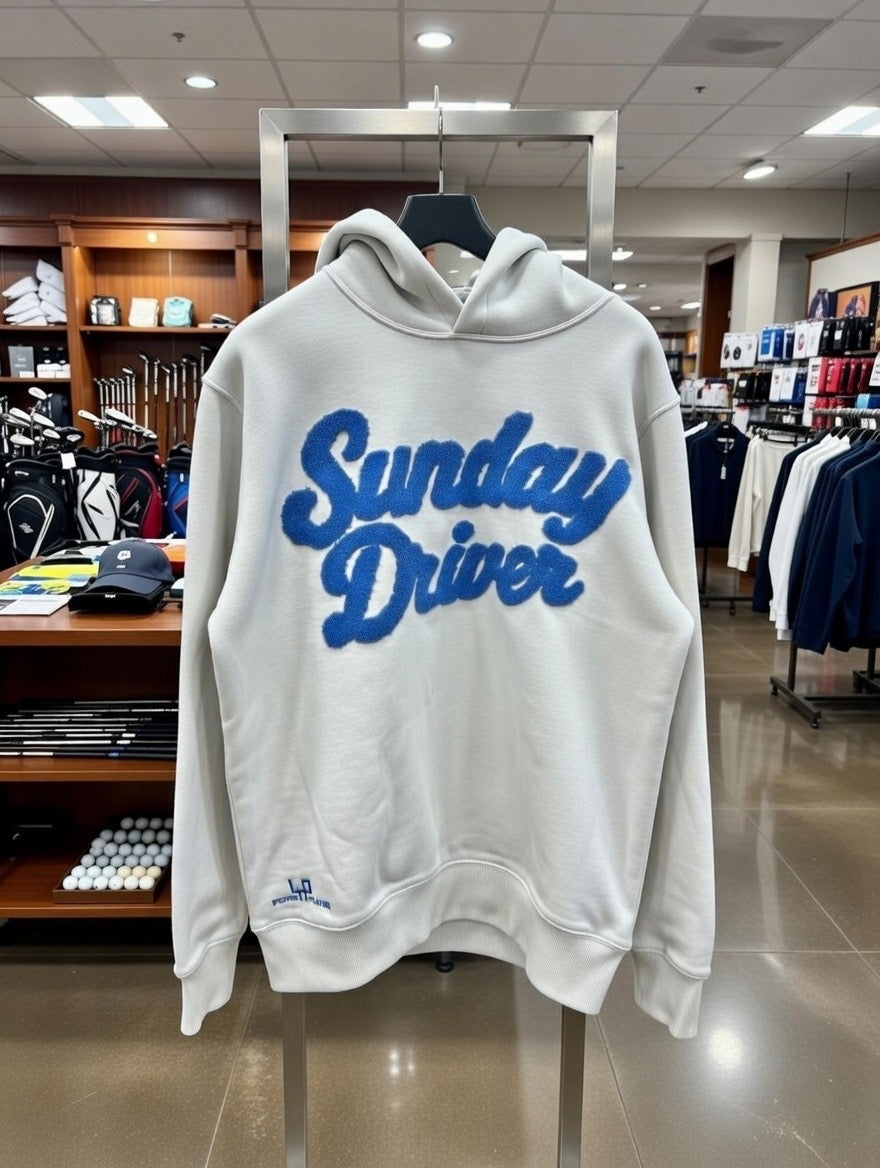 HOODIE exclusive limited edition SUNDAY DRIVER grey/blue