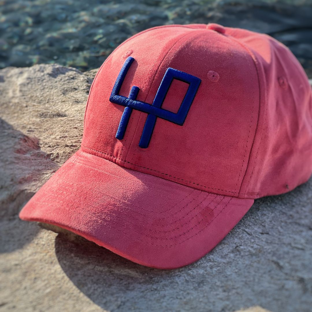 Pink suede cap 4P