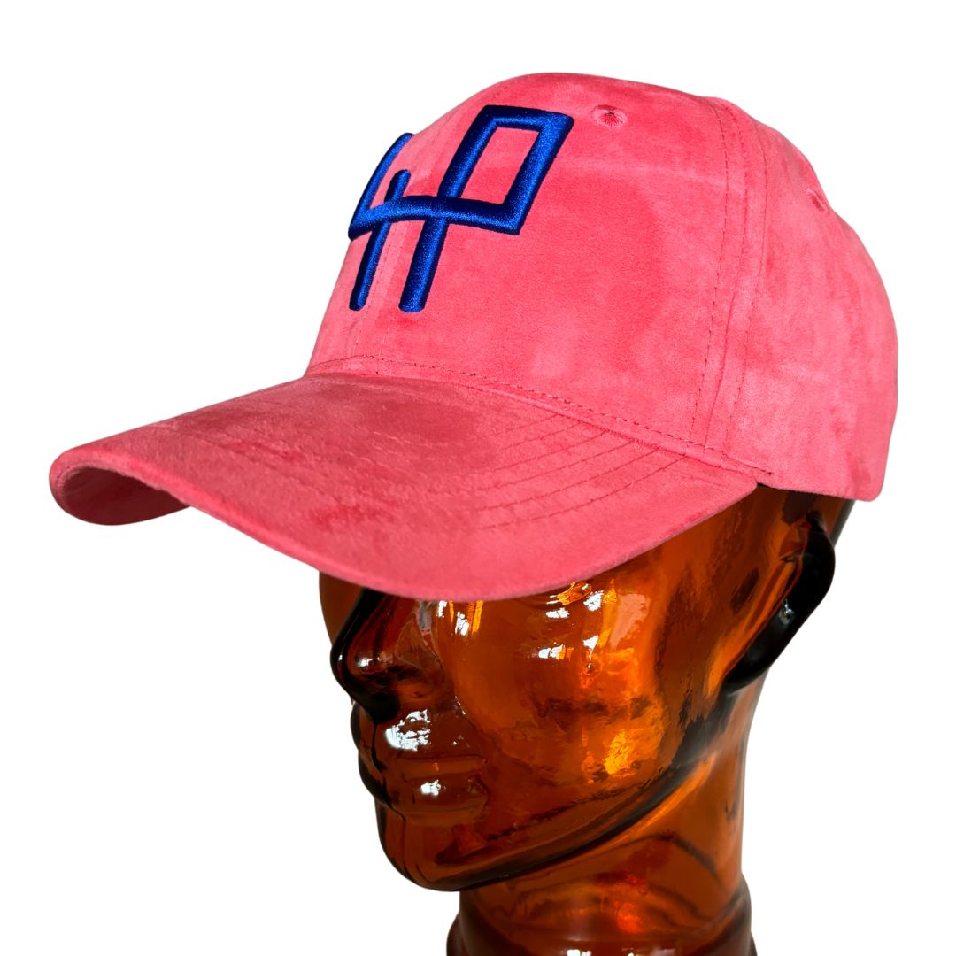 Be unique with the Pink suede golf cap