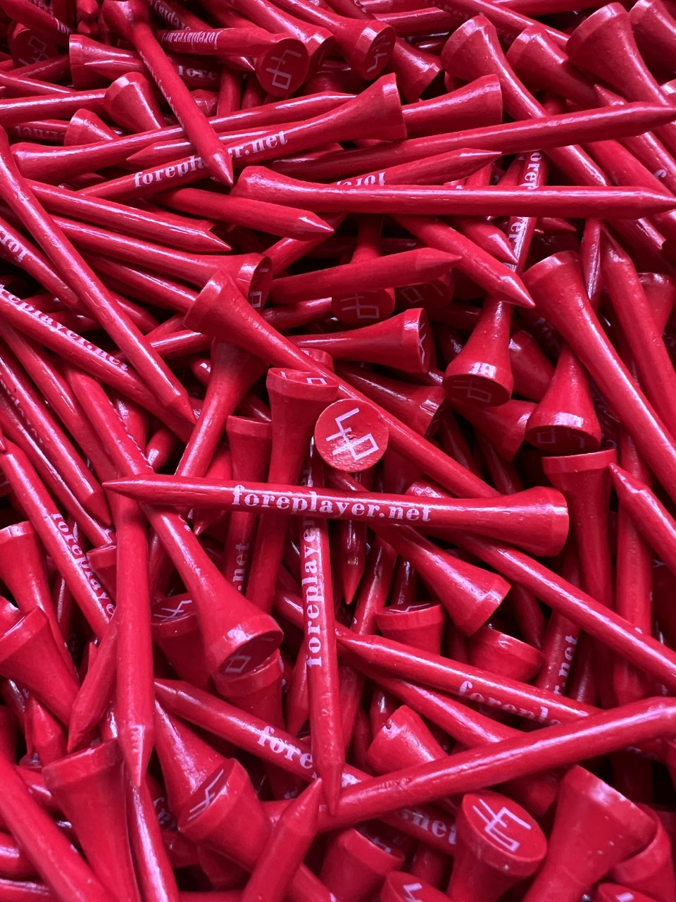 4P "Red Magic" Bamboo Golf Tees – Super Resistant (100-Pack | 70mm Length)
