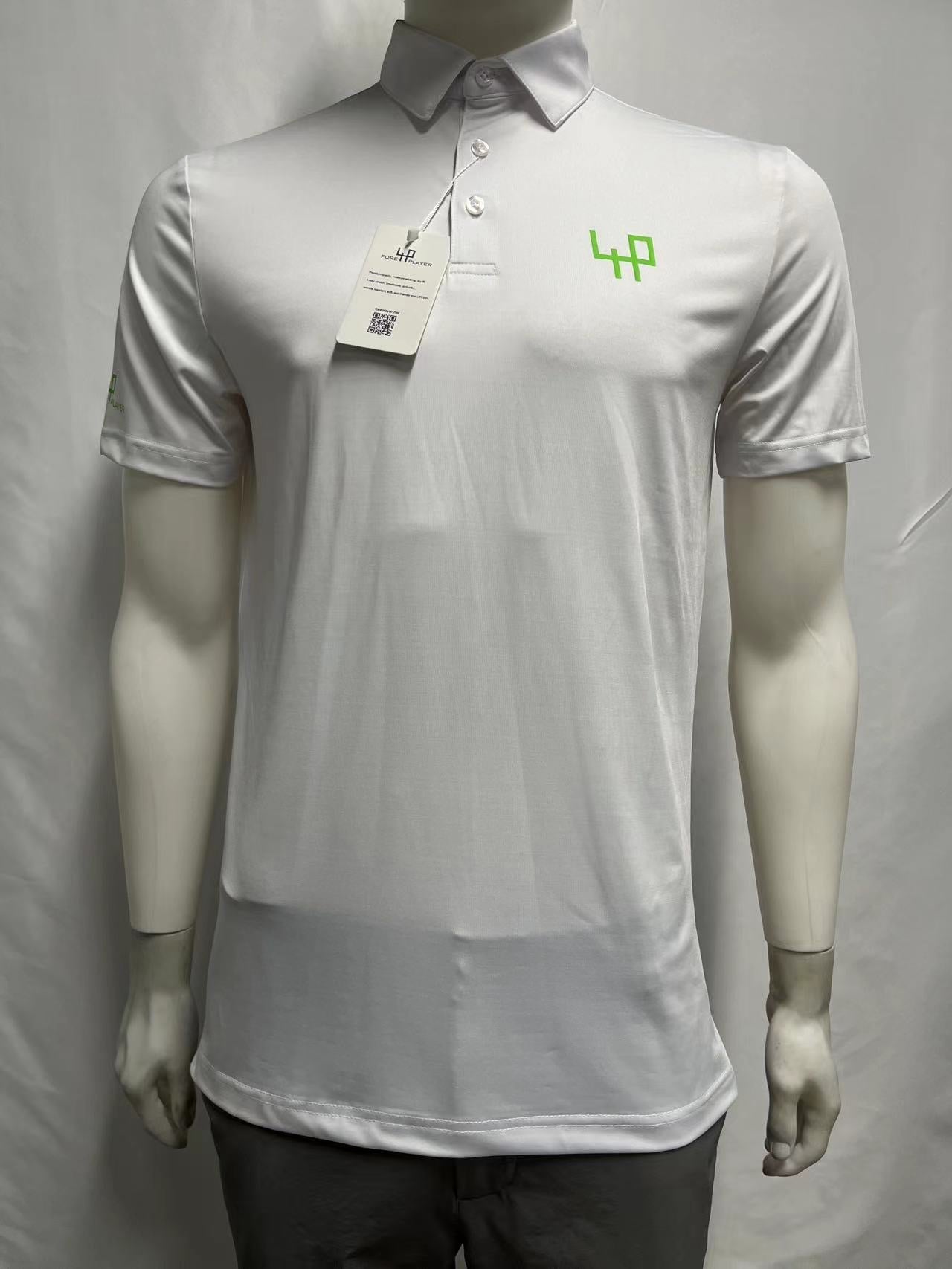 exclusive-attire-white fore player polo-frontal-view