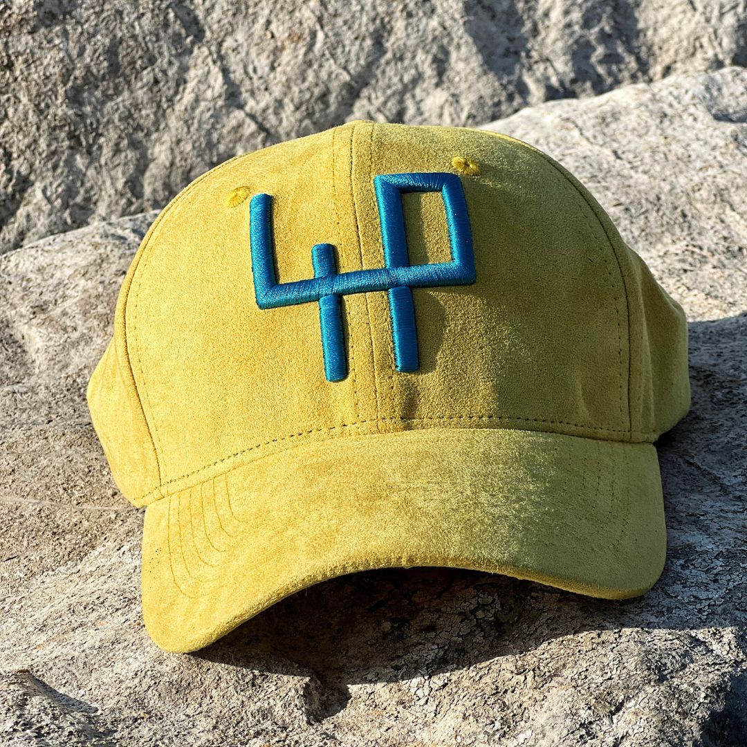 Be different with the new yellow suede golf cap 4P