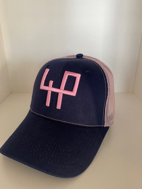 Original Golf Cap Blue & Pink 3D Logo