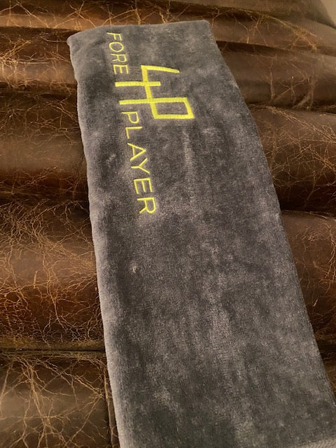 4P Golf Towel – Limited Edition premium microfiber golf accessory by Fore Player